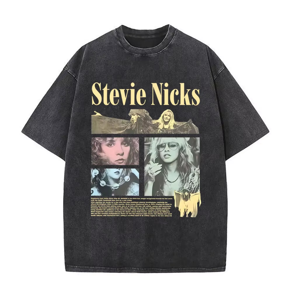 Elevate Your Style with the Washed Vintage Fleetwood Mac Rumours Graphic T-Shirt - Perfect for Men and Women!